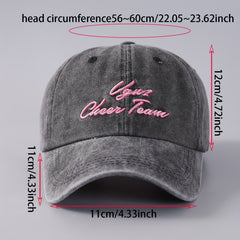 Unisex Vintage Cotton Baseball Cap Sunshade Breathable Adjustable Casual