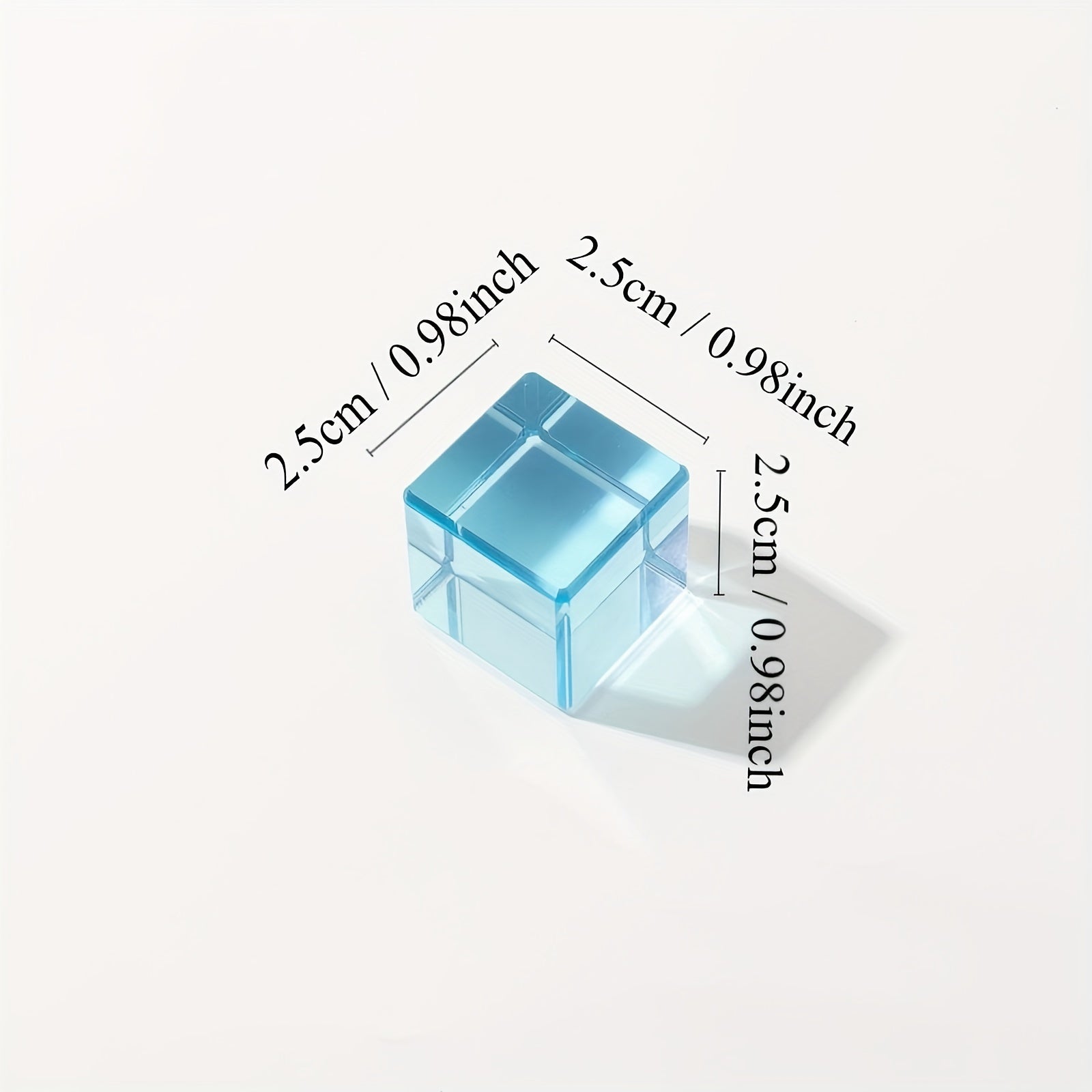 Acrylic Transparent Cube Gem Building Blocks Puzzle Toy