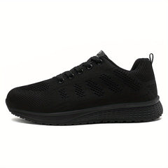 Women's Lightweight Gym Sneakers Breathable Lace up Running Shoes