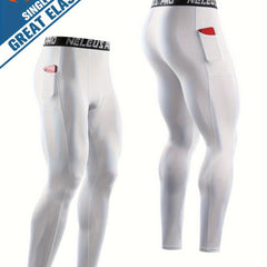 Men's Fitness Pants Quick Drying Sports Tights Basketball Running Leggings