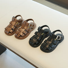 Boys Solid Sandals Lightweight Breathable Vacation Beach Shoes