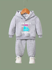 Girl Sailing Pattern 2pcs Activewear Sets for Sports Running