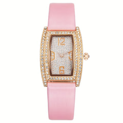 Pink Zinc Alloy Quartz Watch