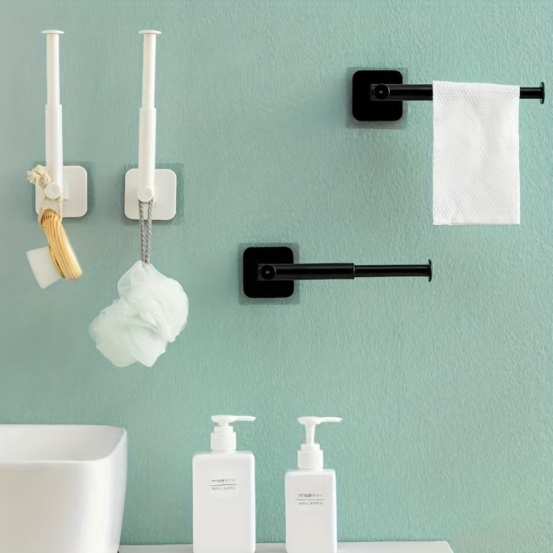 Retractable Paper Towel Holder Kitchen Plastic Wrap Dispenser