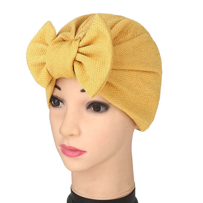 Solid Beanie Head Scarf Elastic Chemo Cap