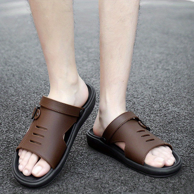 Men's Non Slip Sandals Wear-resistant Comfy Beach Shoes Summer