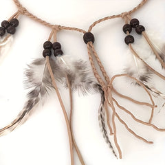 Bohemian Style Faux Feather Headband Indian Style Hair Accessory