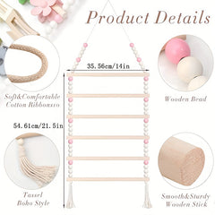 Boho Hair Clips Organizer, Large Capacity Hair Accessories Storage