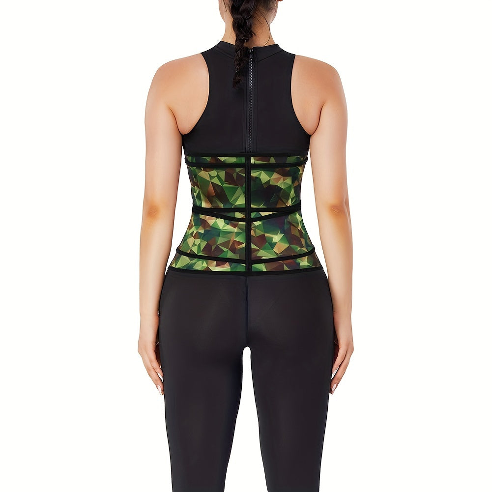 Geometric Pattern Tummy Wrap Tummy Control
