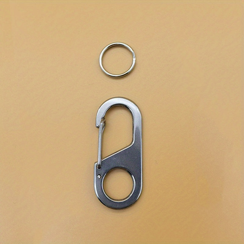 Stainless Steel Keychain Carabiner for Outdoor Adventures
