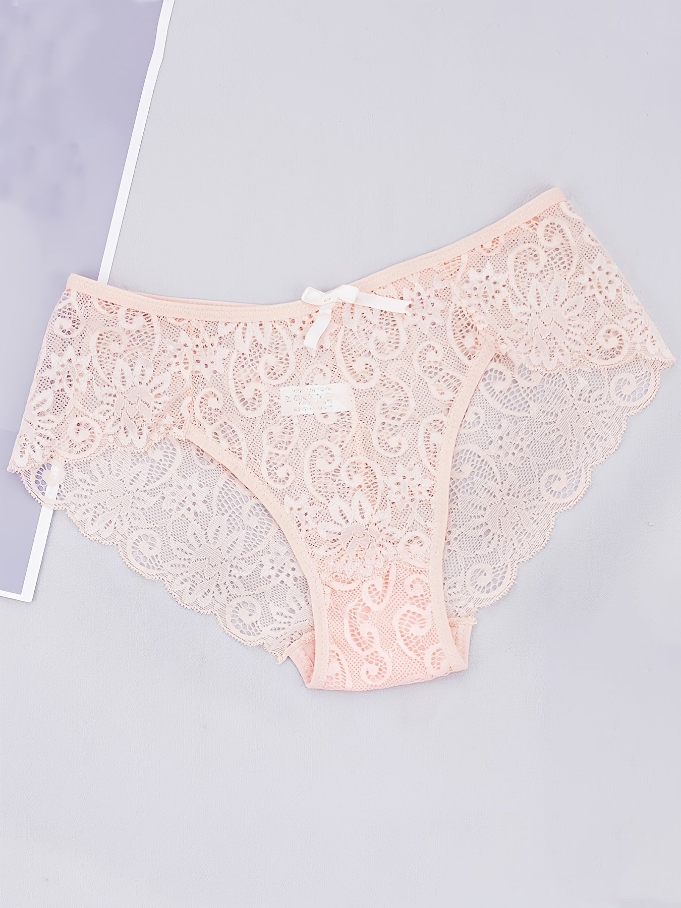 5-Pack Women's Sexy Lace Mid-Waist Panties