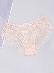 5-Pack Women's Sexy Lace Mid-Waist Panties