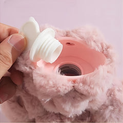 Plush Hand Warmer Water Bag for Winter Travel Home Office