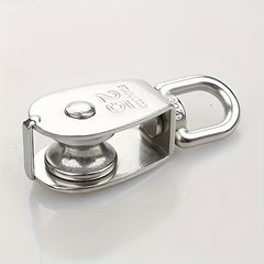 1pc Stainless Steel Pulley Fixed Pulley Crane Wire Rope Pulley Lifting Pulley