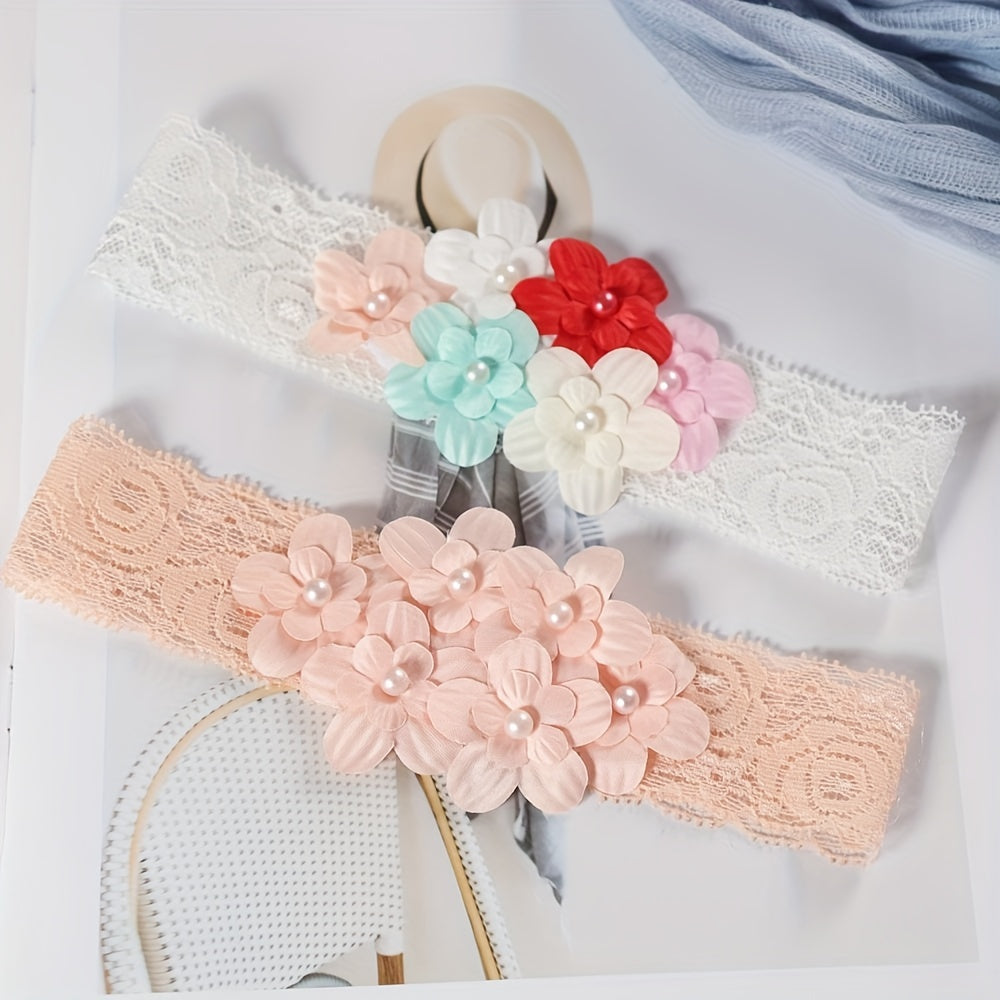 Baby Girl Headband Elastic Hairband Newborn Head Flower Toddler Headwear