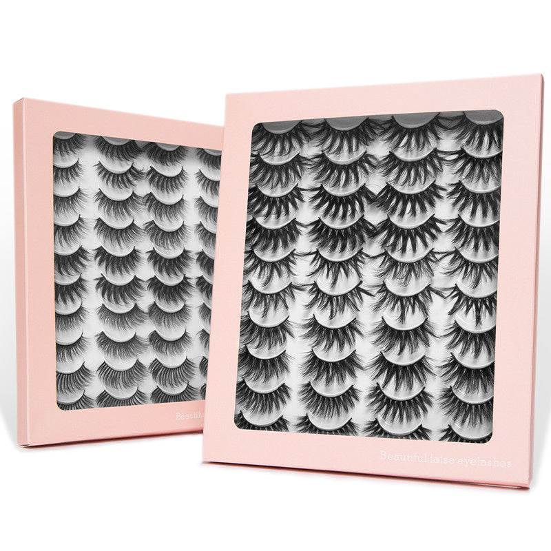 20 Pairs 3D Faux Mink Lashes Natural False Eyelashes Dramatic Fluffy Soft Wispy