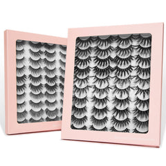 20 Pairs 3D Faux Mink Lashes Natural False Eyelashes Dramatic Fluffy Soft Wispy