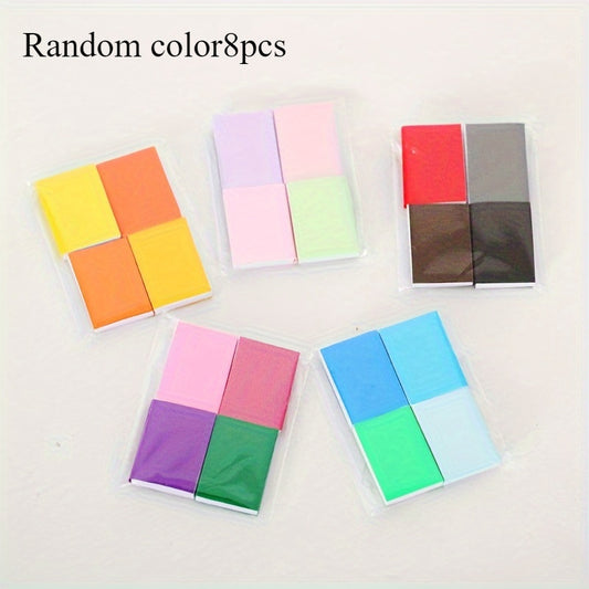 8pcs Mini Notebooks Set Assorted Colors Pocket Sized Paper Note Pads Dollhouse A