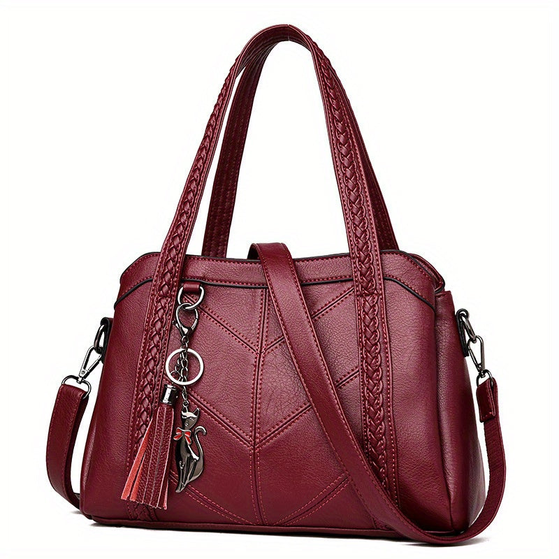 Vintage Crossbody Tote Bag Large Capacity Satchel Women's Handbag