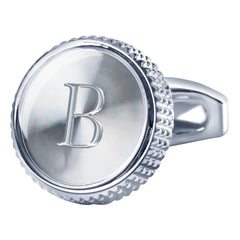 Men's Classic Letter Cufflinks for Business Casual