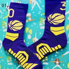 Crew Basketball Socks Non Slip Quick Dry Outdoor Running Socks