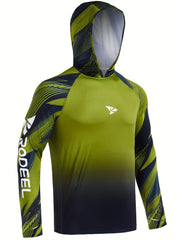 Men's UPF 50 Fishing Shirt Hoodie Long Sleeve UV Protection