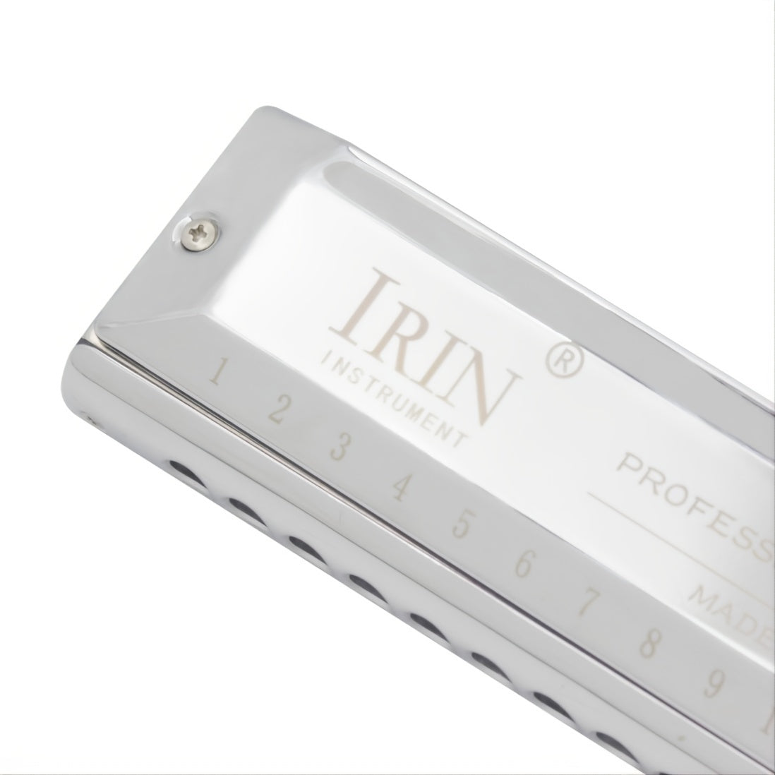 48 Tone Silver Harmonica Professional Woodwind Instrument for Music