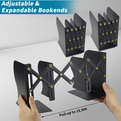 Adjustable Bookend Expandable Magazine File Holder Desk Organizer