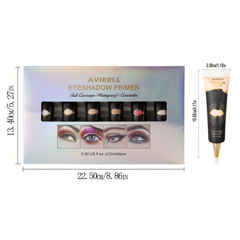 Long-Lasting Eyeshadow Primer & Waterproof Concealer Cream Set