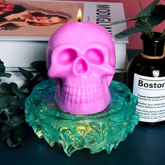 Skeleton Candle Silicone Mold for Halloween Easter Candle Making Soap Gypsum Mol