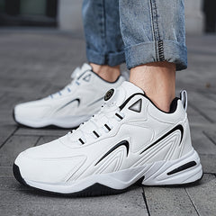 Men's Ankle Boots Rotating Buckle Non Slip Thermal Walking Shoes