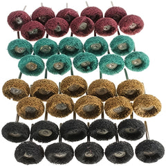 48pcs Mini Buffing Wheel Scouring Pad for Rotary Tool Grit 120 180 320 400