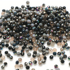 500pcs 2mm Mixed Color Crystal Glass Beads DIY Jewelry Accessories