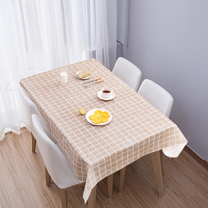 Waterproof Plaid Tablecloth for Picnics Camping Weddings - 1pc