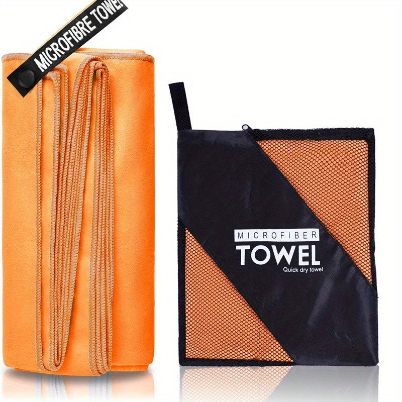 Solid Microfiber Fitness Towel - Quick-drying Sweat-absorbing