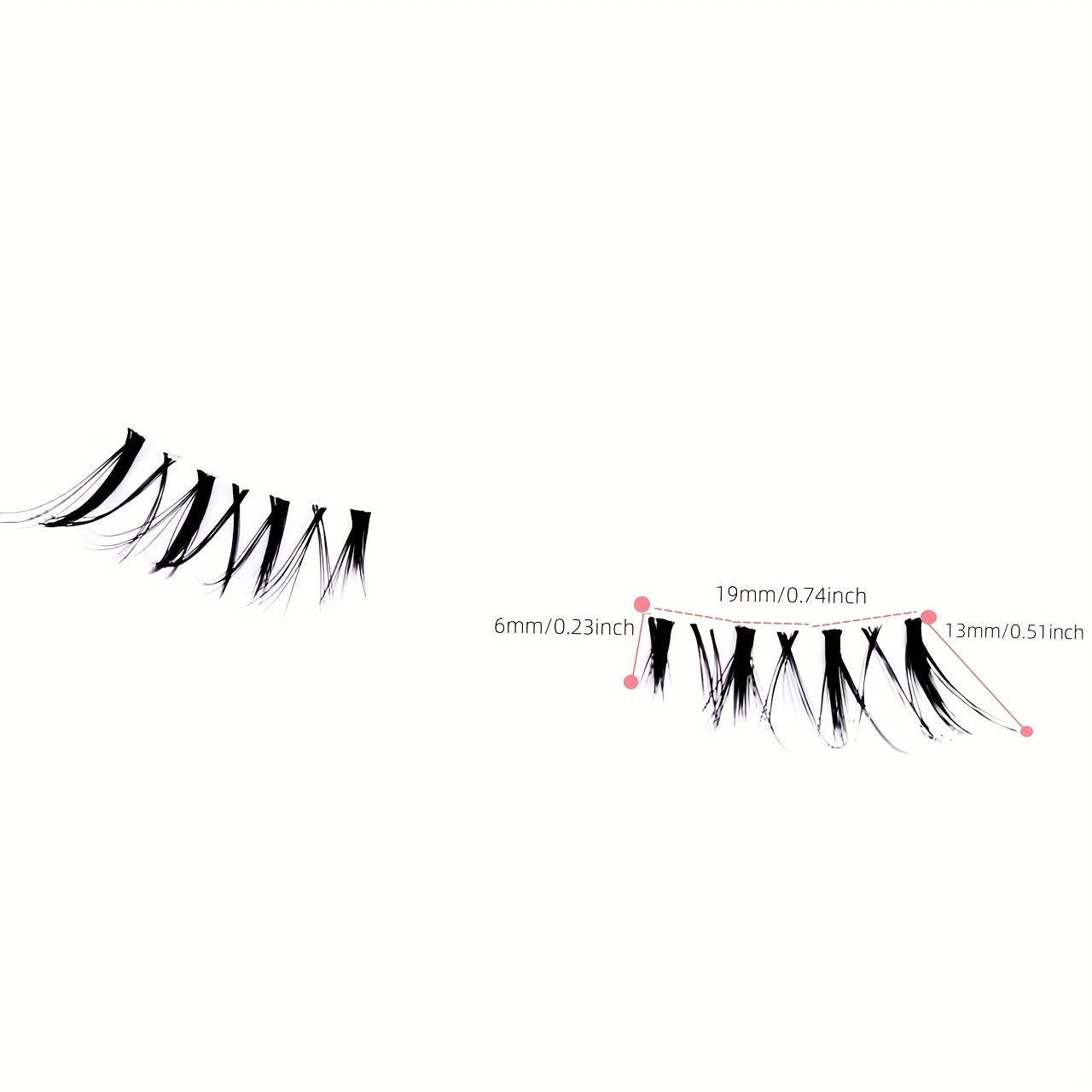 2 Pairs Faux Mink False Eyelashes & Eyeliner Set - Natural Volume