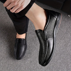 Men's Superfine Fiber Loafers Slip On Dress Shoes