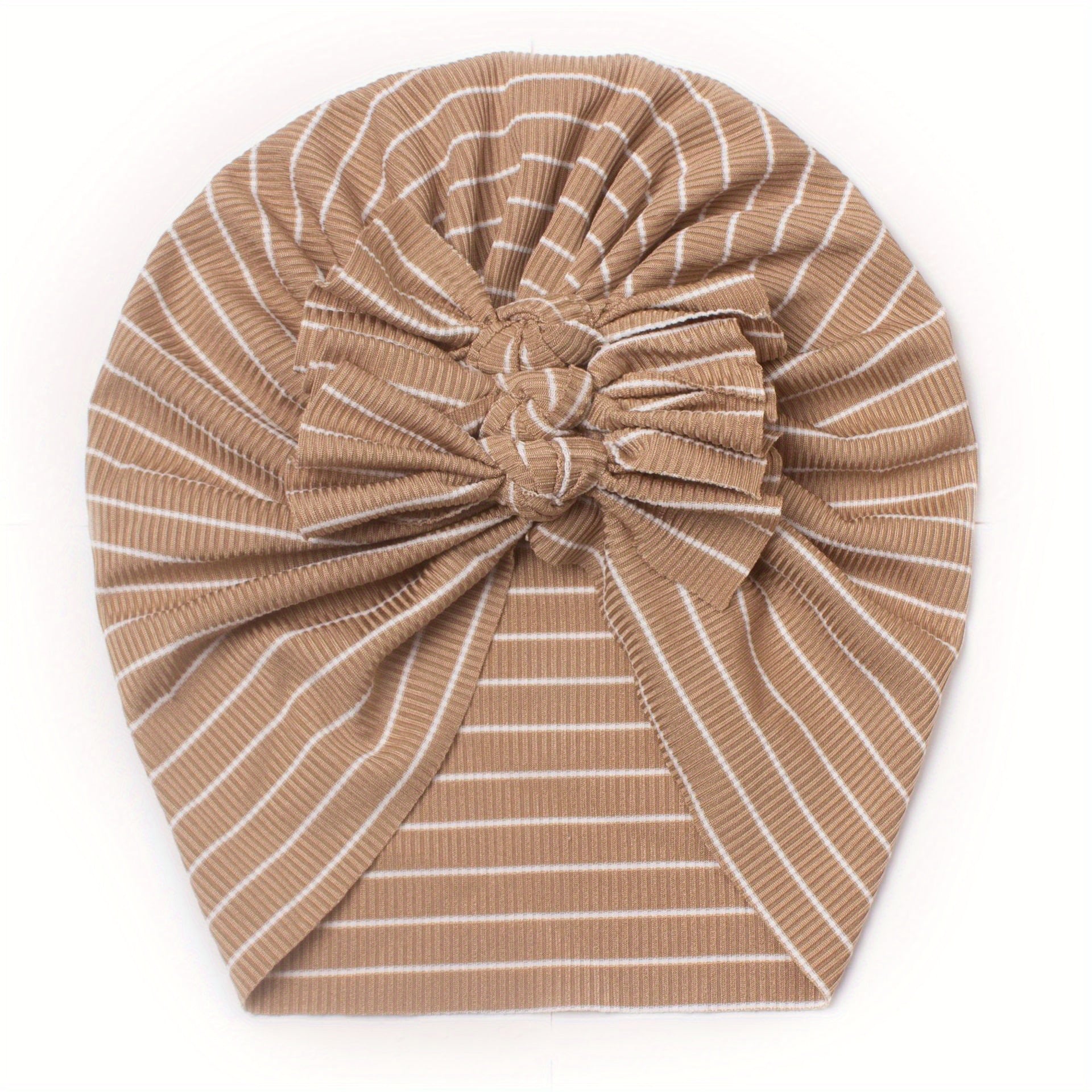 Spring Intercolor Strip Bow Baby Hat
