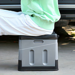 Foldable Portable Toilet for Camping and Car Travel - Hygienic Outdoor Solution