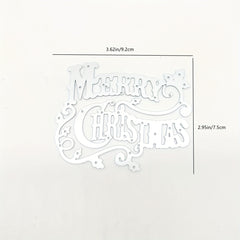 1pc Merry Christmas Die DIY Metal Scrapbook Die