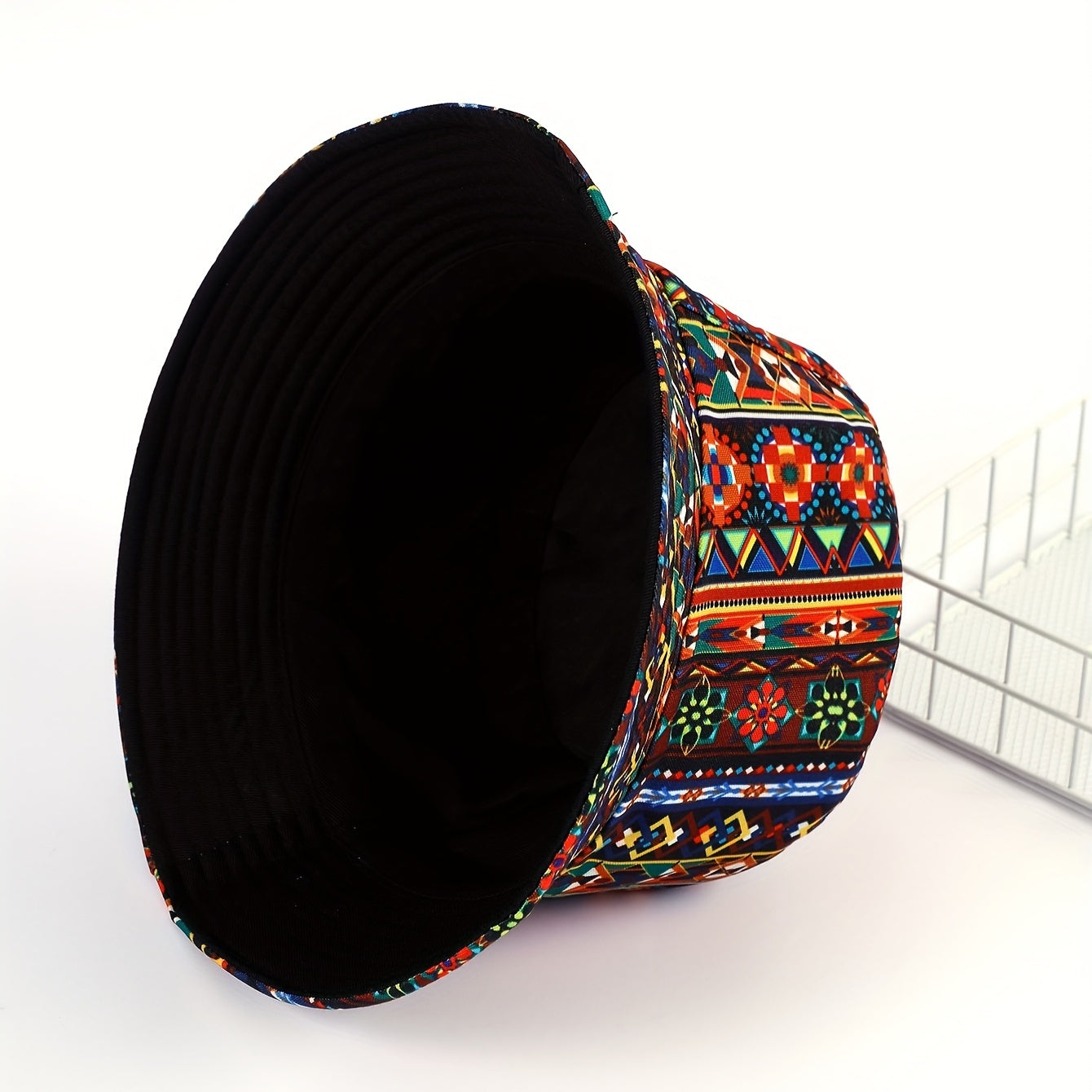 Boho Floral Bucket Hat Lightweight Casual Travel Fisherman Cap