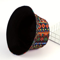 Boho Floral Bucket Hat Lightweight Casual Travel Fisherman Cap