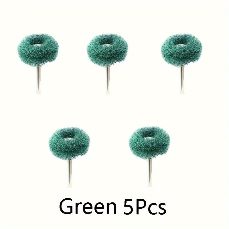 Mini Drill Bit Nylon Abrasive Brush Wire Buffing Polishing Wheel Rotary Tool