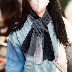 100% Goat Velvet Scarf Neck Warmer for Women Girls