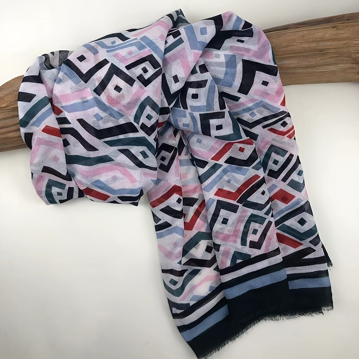Classic Print Scarf Anti Cold Warm Romantic Vintage Comfortable