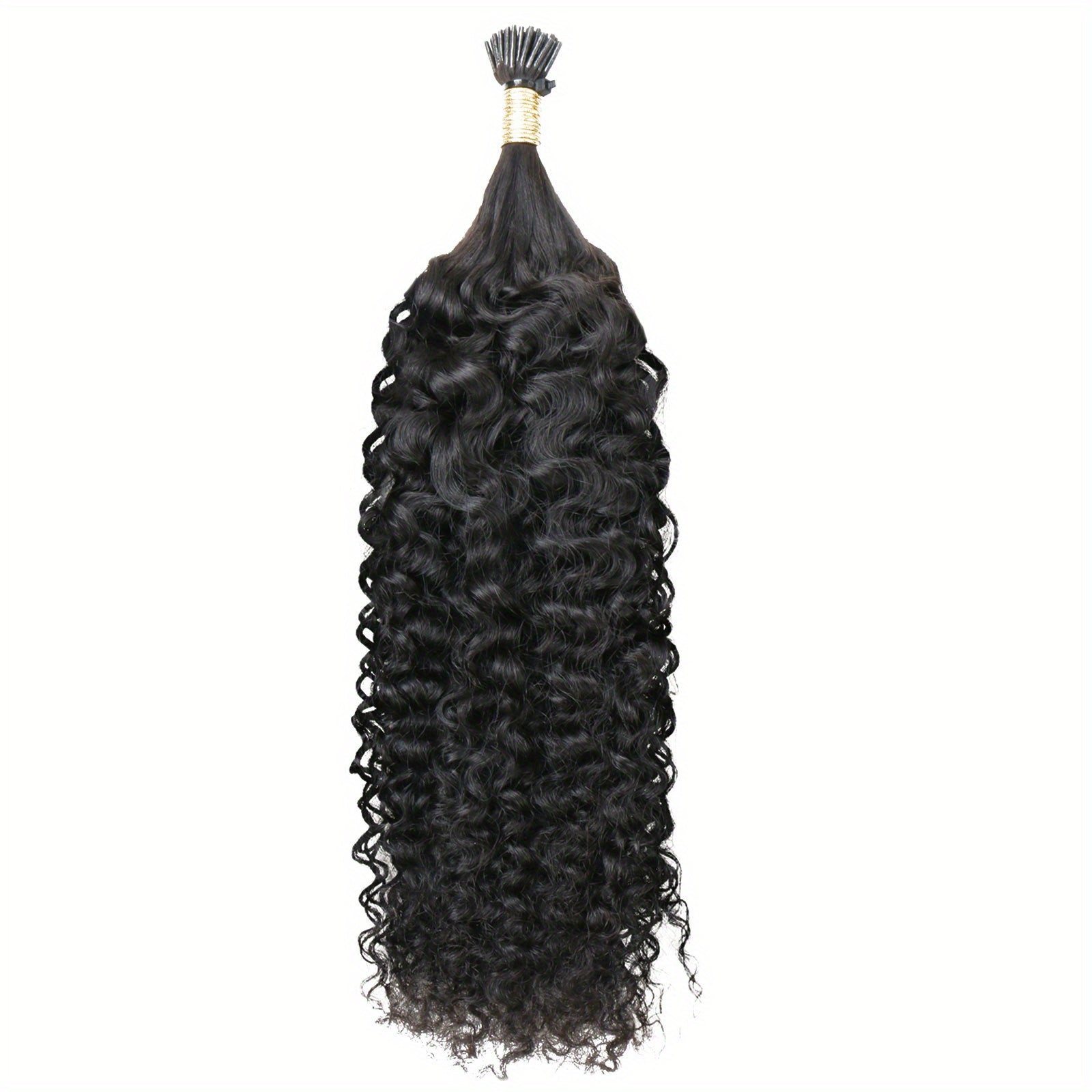 50g Kinky Curly I Tip Hair Extensions 100% Virgin Brazilian Human Hair For Women