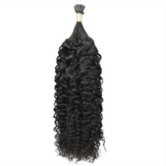 50g Kinky Curly I Tip Hair Extensions 100% Virgin Brazilian Human Hair For Women