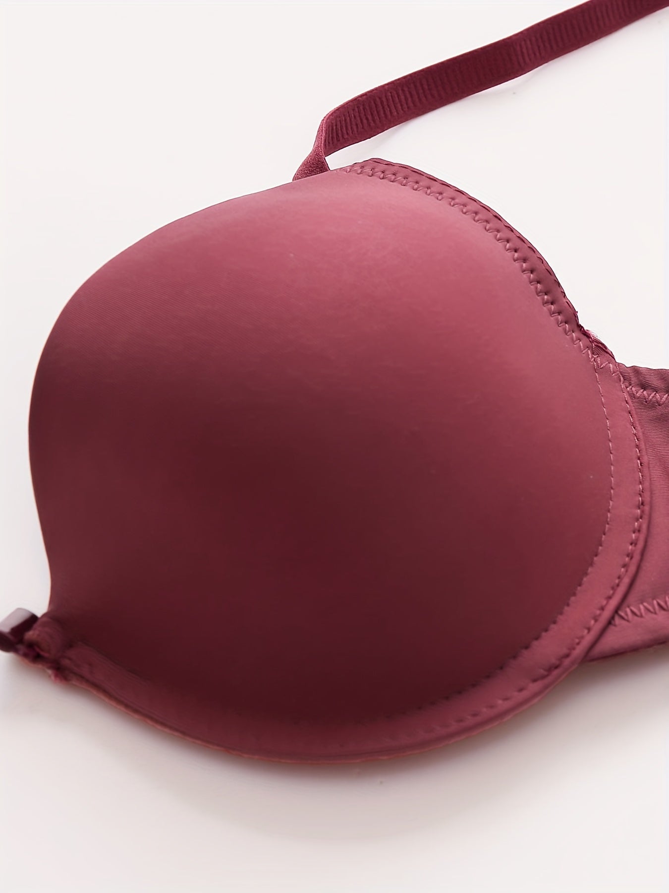 Solid T Shirt Bra Comfy & Breathable Push Up Bra Women's Lingerie