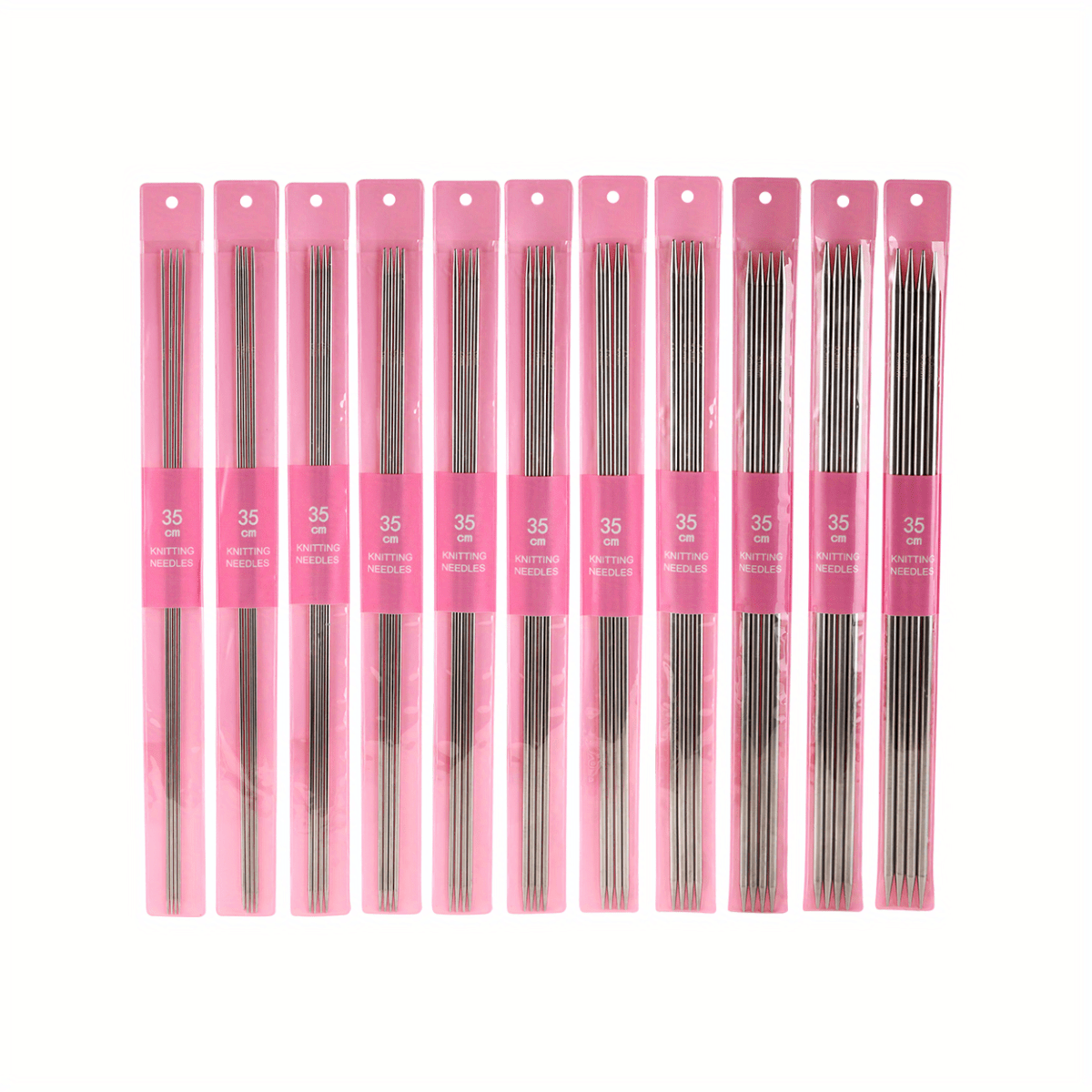 Stainless Steel Double Pointed Needle Gauge Measuring Tool Short Needle Kit
