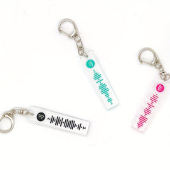 Music Sound Wave Acrylic Keychain for Fans